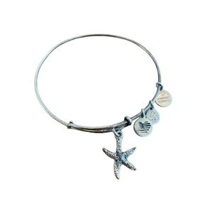 Alex and Ani Silver Starfish Charm Bracelet